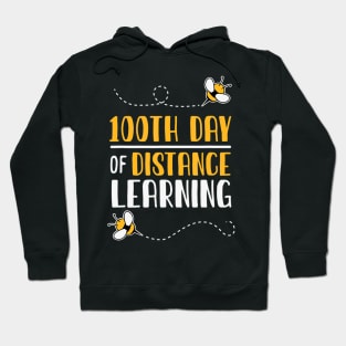100th Day of School for Distance Learners Kids and Parents Hoodie